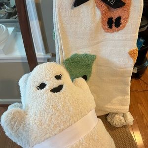 Viral Rachel Zoe Ghost Blanket and Sherpa pillow 2 Pack